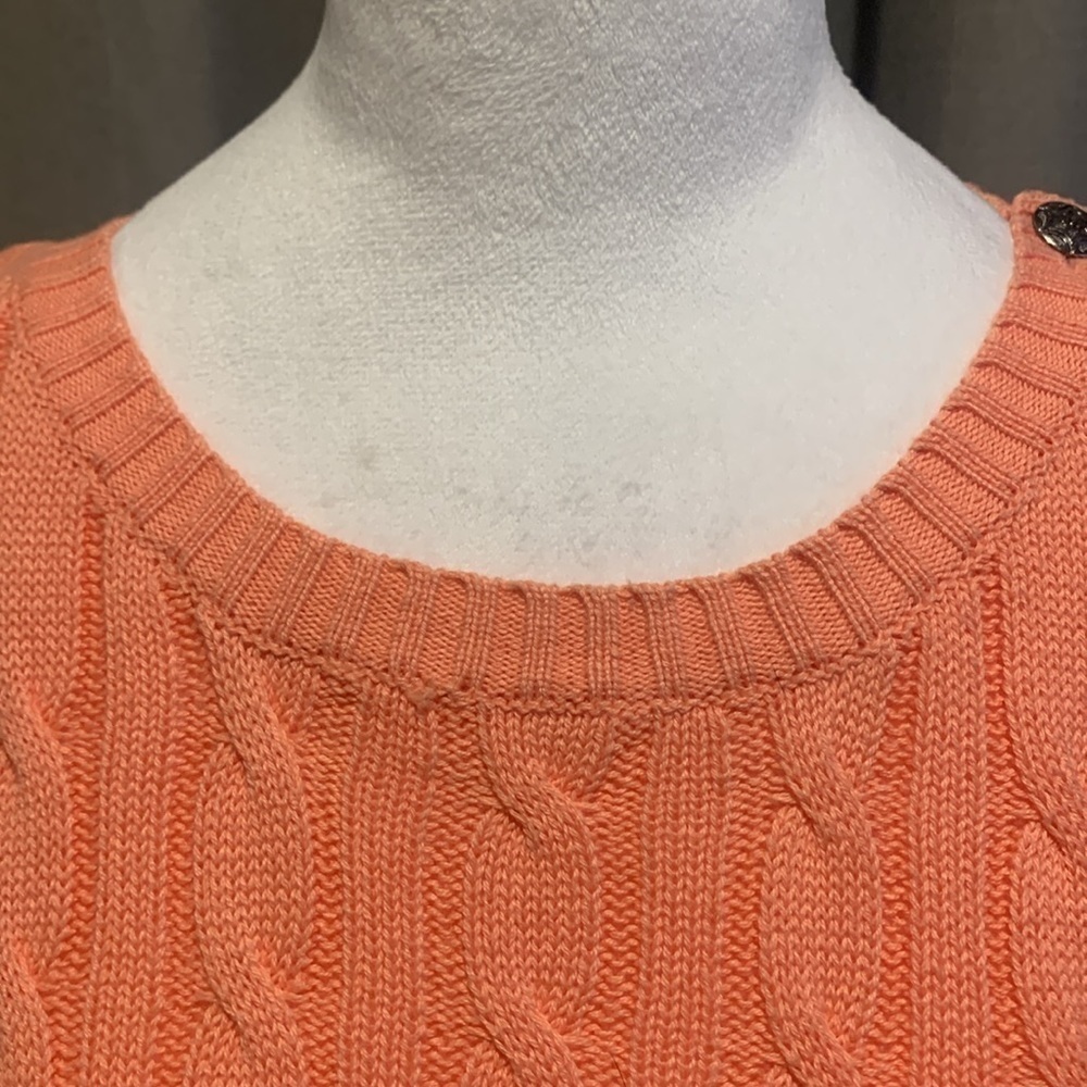 NWOT - Croft & Barrow Crew-neck Cable Cord Sweater Size Medium - Picture 4 of 16